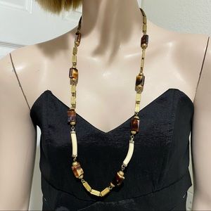 Vintage Miriam Haskell Beaded Long Necklace